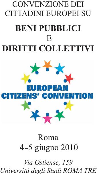 Locandina Convenzione Cittadini europeo