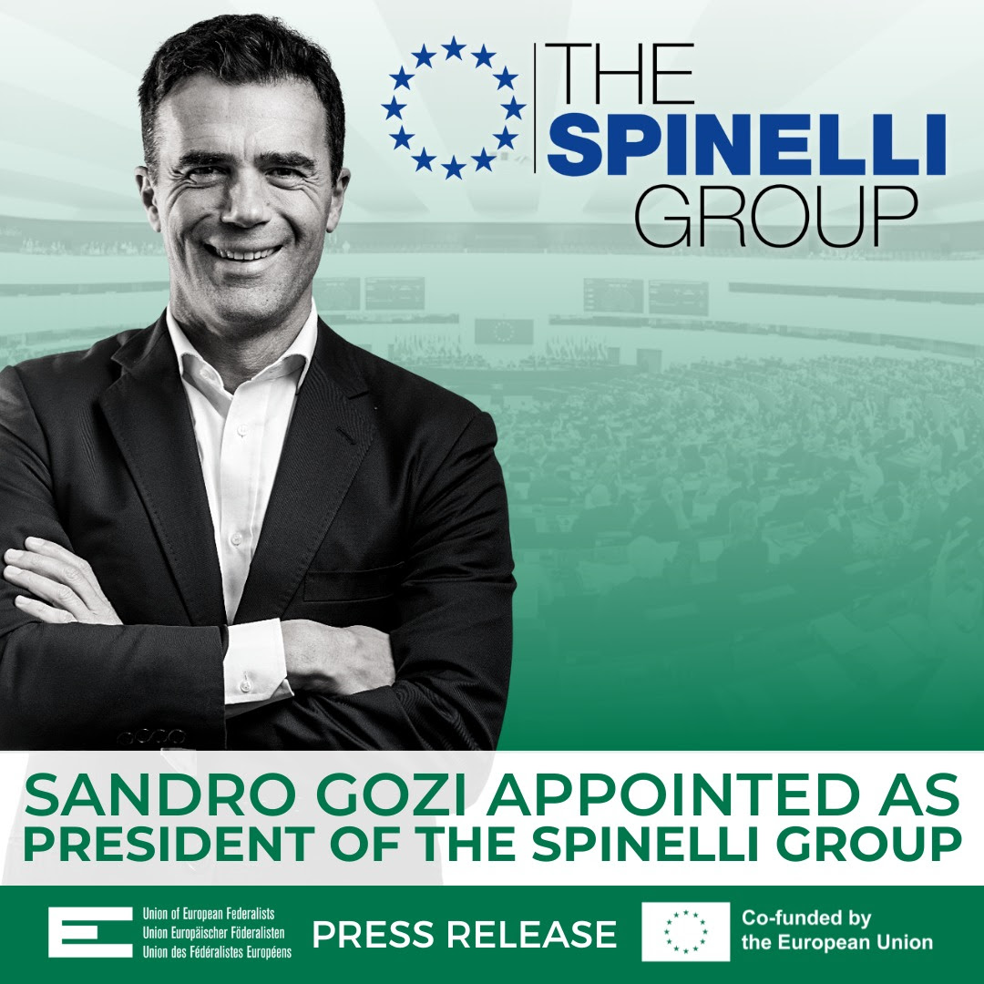 Sandro Gozi è il nuovo Presidente del Gruppo Spinelli