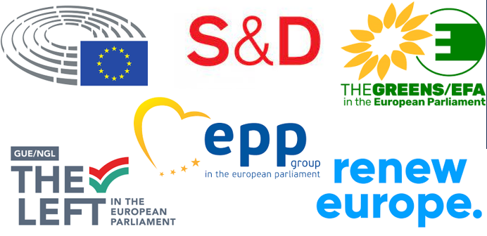 I principali gruppi politici europei per l'avvio di una convenzione costituzionale